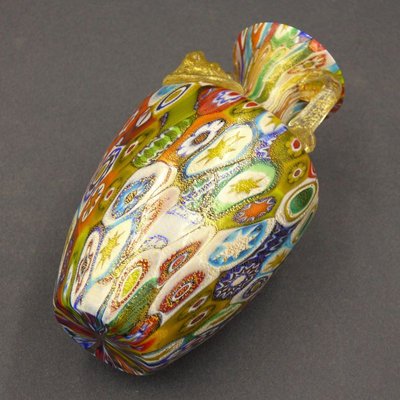 Murano Glass MIllefiori Vase by Gambaro & Poggi, Italy-WK-1029400