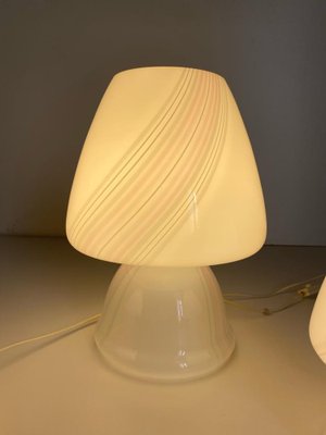 Murano Glass Mushroom Lamps, Italy, 1970s, Set of 3-TOI-1806953