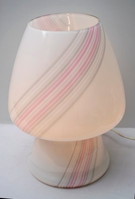 Murano Glass Mushroom Table Lamp from Maestri Muranesi, 1980s-FER-551015