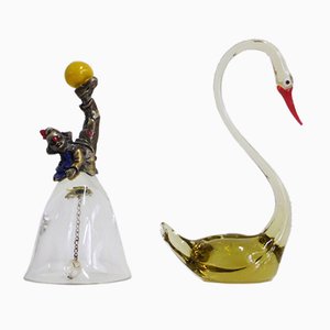 Murano Glass Objects, 1950s, Set of 2-KNM-948760