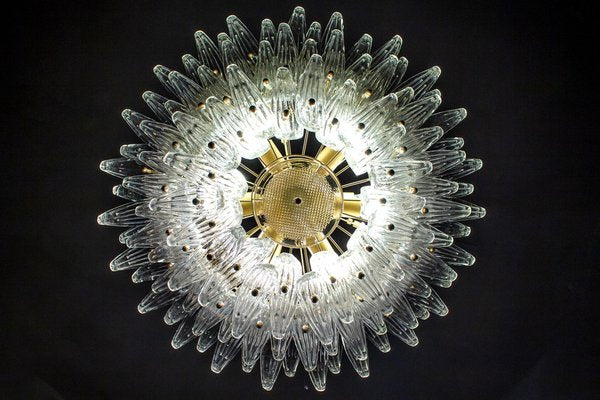 Murano Glass Palmette Chandelier, 1970s-MBH-1032629