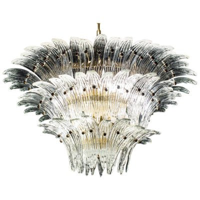 Murano Glass Palmette Chandeliers, 1970s, Set of 2-MBH-1032520