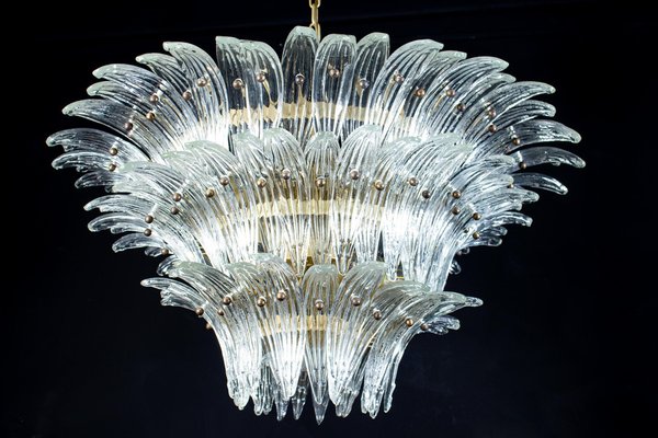 Murano Glass Palmette Chandeliers, 1970s, Set of 2-MBH-1032520