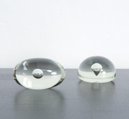 Murano Glass Paperweights by A. Barbini, Set of 2-VT-639927