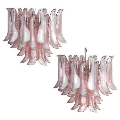 Murano Glass Petal Chandeliers, Murano, Set of 2-OVO-1235274