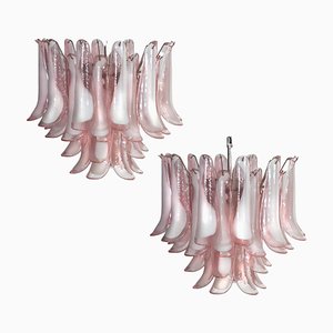 Murano Glass Petal Chandeliers, Murano, Set of 2-OVO-1235274