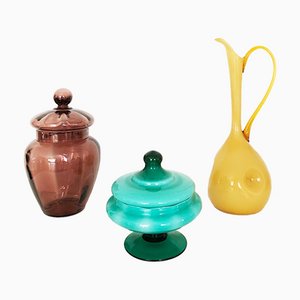 Murano Glass Pieces, 1950, Set of 3-OLY-1073084