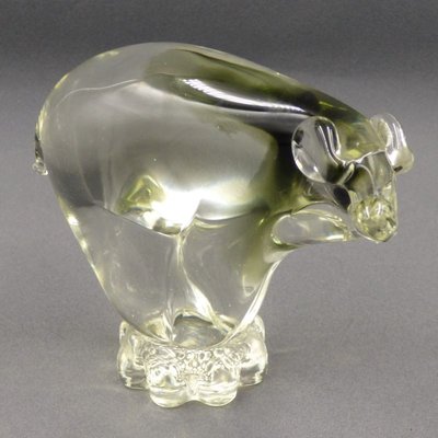 Murano Glass Polar Bear by Alfredo Barbini-WK-1029625