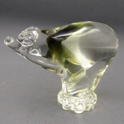 Murano Glass Polar Bear by Alfredo Barbini-WK-1029625