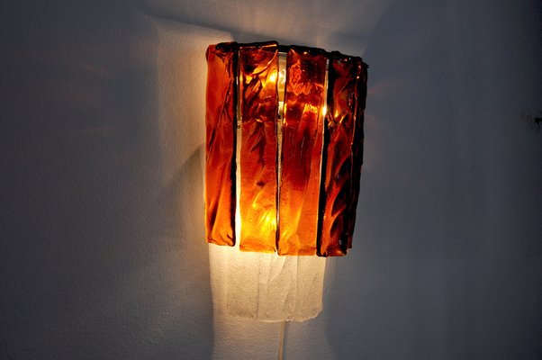 Murano Glass Sconce by Albano Poli for Poliarte, Italy, 1970s-EJE-953922