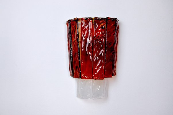 Murano Glass Sconce by Albano Poli for Poliarte, Italy, 1970s-EJE-953922