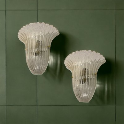 Murano Glass Sconces, 1980s, Set of 2-JJC-1764781