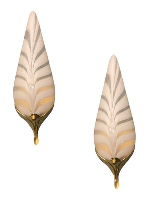 Murano Glass Sconces by Venini, 1970s, Set of 2-JJC-1746284