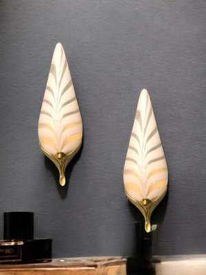 Murano Glass Sconces by Venini, 1970s, Set of 2-JJC-1746284