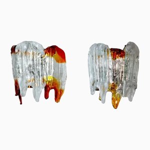 Murano Glass Sconces, Italy, 1960s, Set of 2-EJE-1373491