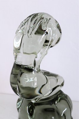 Murano Glass Sculpture of Bowed Woman by Pino Signoretto, Italy, 1980s-VNE-966047