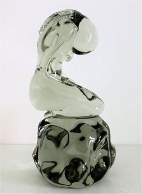 Murano Glass Sculpture of Bowed Woman by Pino Signoretto, Italy, 1980s-VNE-966047