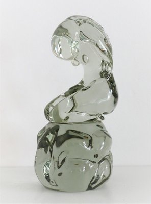 Murano Glass Sculpture of Bowed Woman by Pino Signoretto, Italy, 1980s-VNE-966047