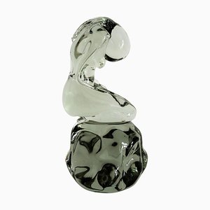 Murano Glass Sculpture of Bowed Woman by Pino Signoretto, Italy, 1980s-VNE-966047