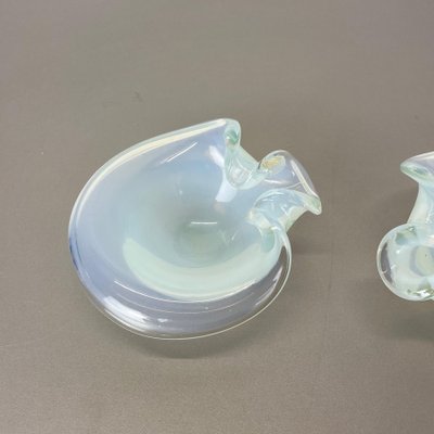 Murano Glass Shell Bowls by Antonio Da Ros Cenedese, 1960s, Set of 2-QZ-1125104