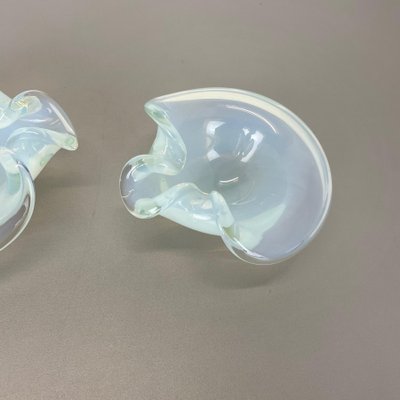 Murano Glass Shell Bowls by Antonio Da Ros Cenedese, 1960s, Set of 2-QZ-1125104