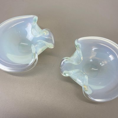 Murano Glass Shell Bowls by Antonio Da Ros Cenedese, 1960s, Set of 2-QZ-1125104