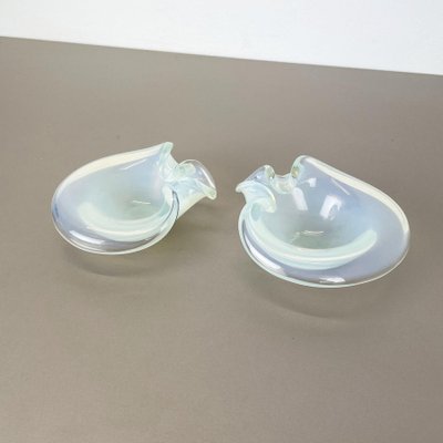 Murano Glass Shell Bowls by Antonio Da Ros Cenedese, 1960s, Set of 2-QZ-1125104