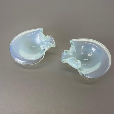 Murano Glass Shell Bowls by Antonio Da Ros Cenedese, 1960s, Set of 2-QZ-1125104