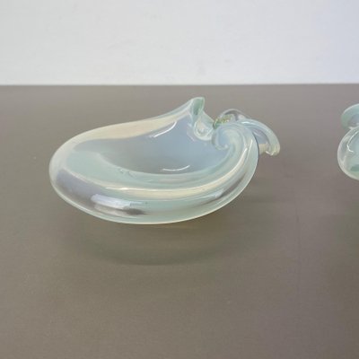 Murano Glass Shell Bowls by Antonio Da Ros Cenedese, 1960s, Set of 2-QZ-1125104