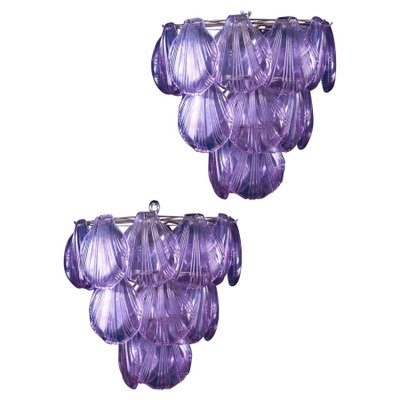 Murano Glass Shell Chandeliers, 2000s, Set of 2-MBH-1032469