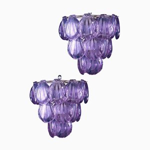 Murano Glass Shell Chandeliers, 2000s, Set of 2-MBH-1032469