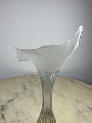 Murano Glass & Silver Vase, Italy, 1960s-YST-1787799