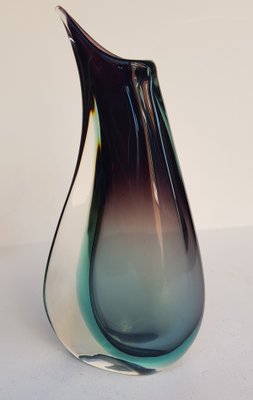 Murano Glass Sommerso Vase, 1950s-QDP-701969