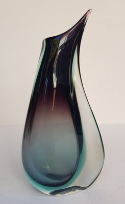 Murano Glass Sommerso Vase, 1950s-QDP-701969