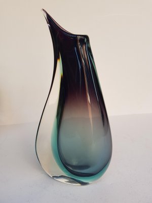 Murano Glass Sommerso Vase, 1950s-QDP-701969