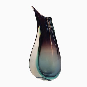 Murano Glass Sommerso Vase, 1950s-QDP-701969