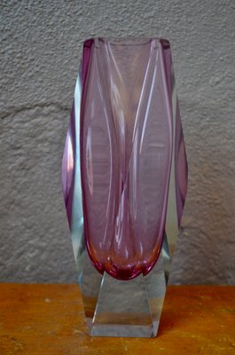 Murano Glass Sommerso Vase, 1970s-AIU-832899