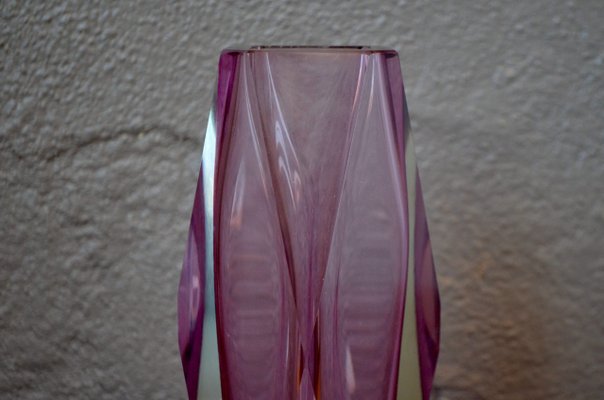 Murano Glass Sommerso Vase, 1970s-AIU-832899