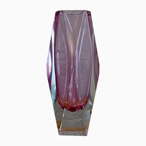 Murano Glass Sommerso Vase, 1970s-AIU-832899