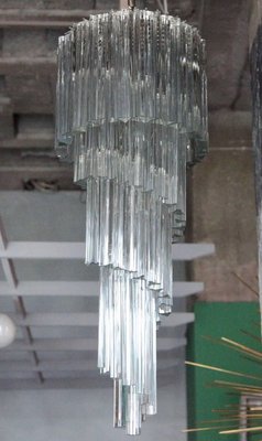 Murano Glass Spiral Chandelier from Venini, 1970s-VLZ-631871