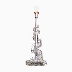 Murano Glass Spiral Table Lamp by Angelo Brotto for Esperia, Italy, 1970s-DEK-932392