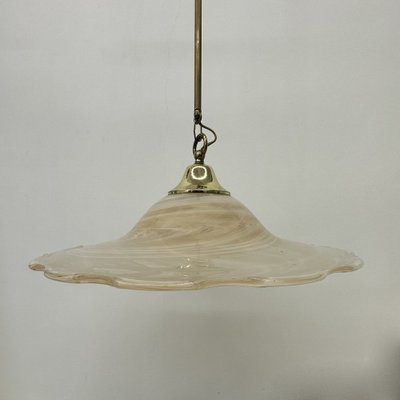 Murano Glass Swirl Hanging Lamp, 1970s-BGP-1696511