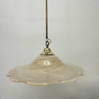 Murano Glass Swirl Hanging Lamp, 1970s-BGP-1696511