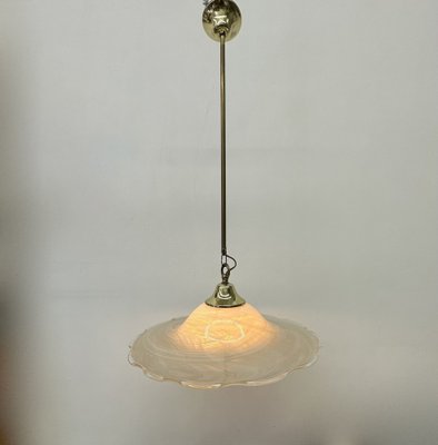 Murano Glass Swirl Hanging Lamp, 1970s-BGP-1696511