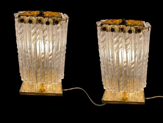 Murano Glass Table Lamps, 1980s, Set of 2-JJC-1716621