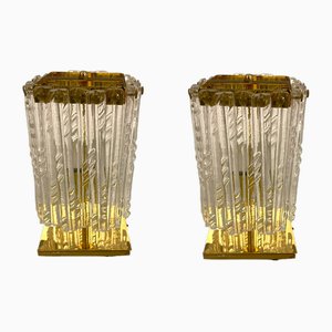 Murano Glass Table Lamps, 1980s, Set of 2-JJC-1716621