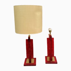 Murano Glass Table Lamps, 1980s, Set of 2-VRR-1733086