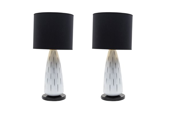 Murano Glass Table Lamps by Archimede Seguso, 1980s, Set of 2-VRR-686538