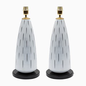 Murano Glass Table Lamps by Archimede Seguso, 1980s, Set of 2-VRR-686538