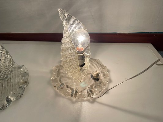 Murano Glass Table Lamps by Ercole Barovier, 1940s, Set of 2-JJC-1757188